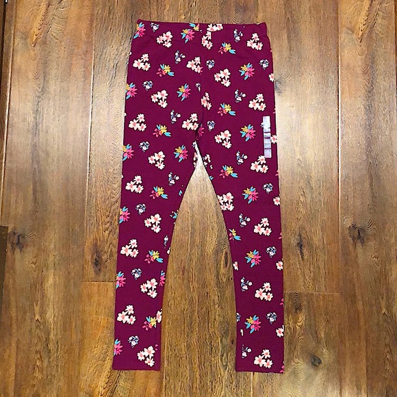 Carters 14 Junior Girls Leggings Flower Print - Picture 3 of 7